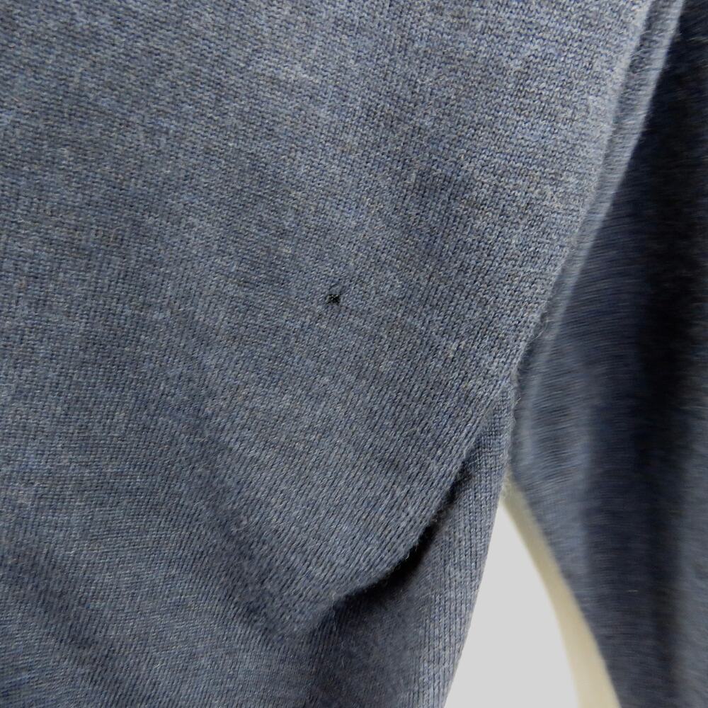 Jos. A. Bank Merino Wool Quarter Zip Sweater Navy Blue Extra Large XL - Picture 6 of 7